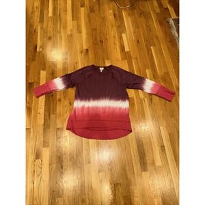 Knox Rose Womens Tie Dye Pull‎ Over Sweatshirt Size Large